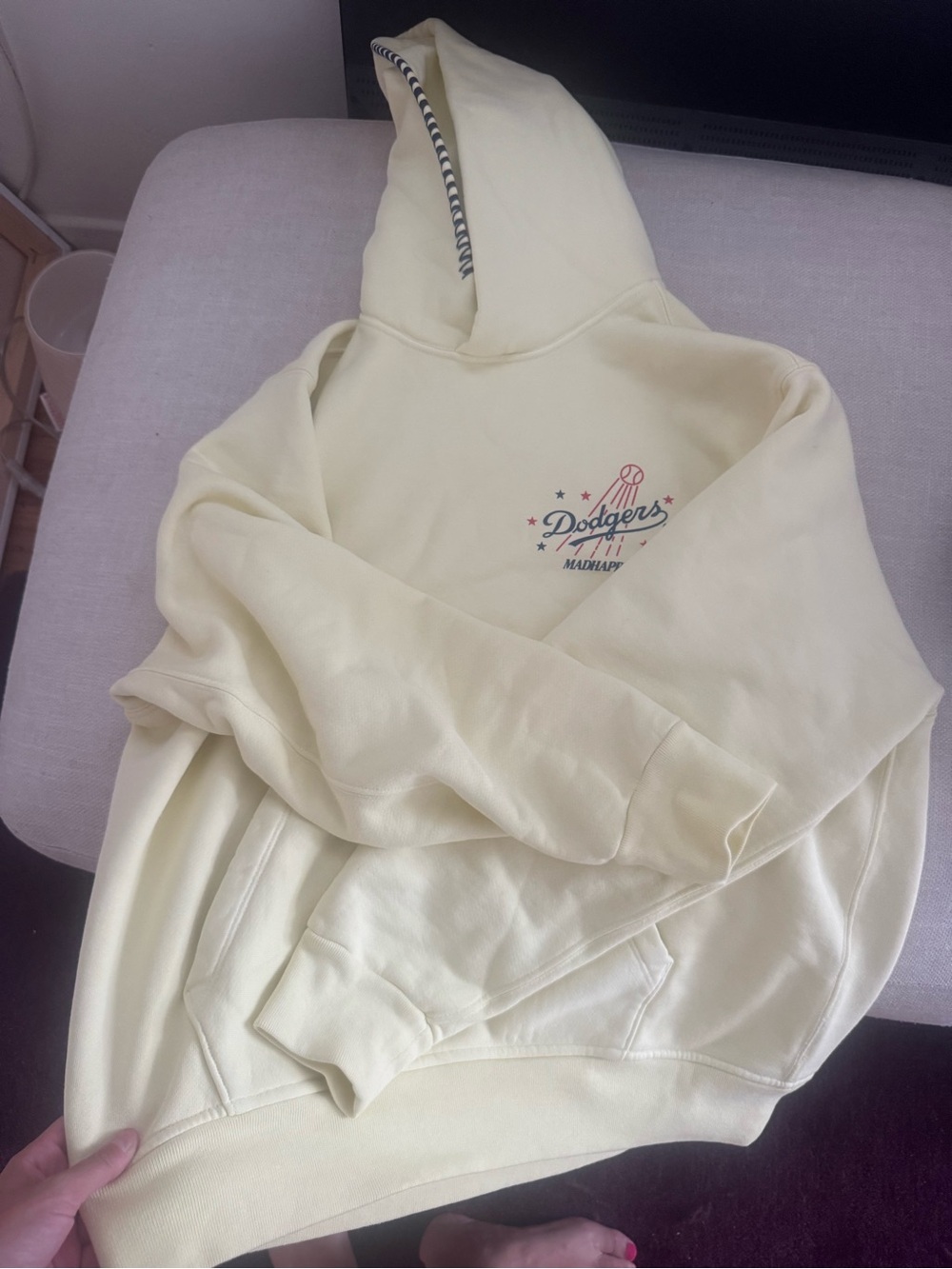 Madhappy Dodgers Yellow Hooded Sweatshirt - Picture 6 of 6